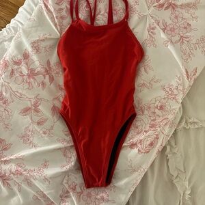 Jolyn red Murray onesie